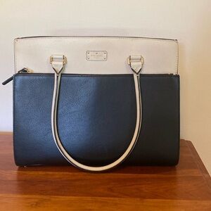 Kate Spade Black and White Leather Bag